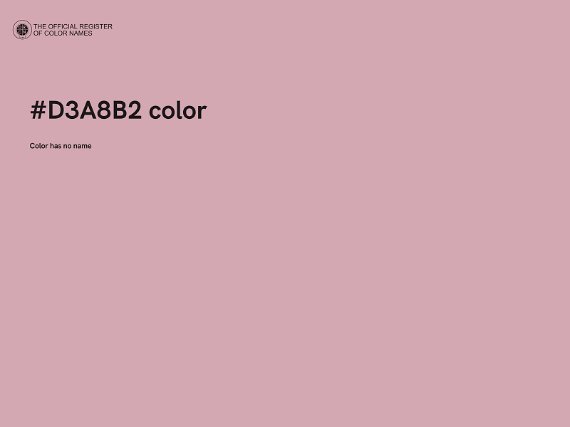 #D3A8B2 color image