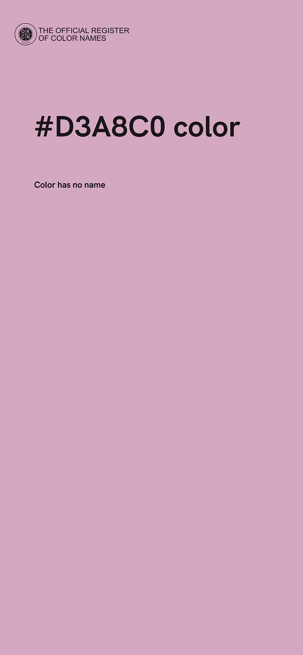 #D3A8C0 color image