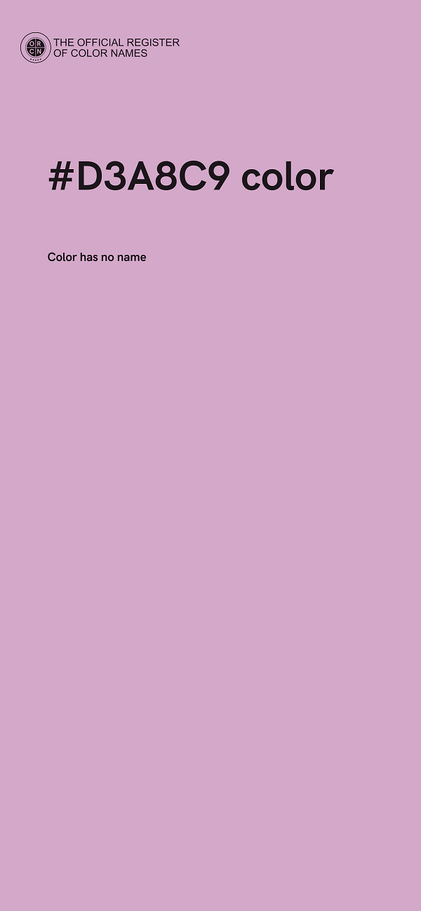 #D3A8C9 color image
