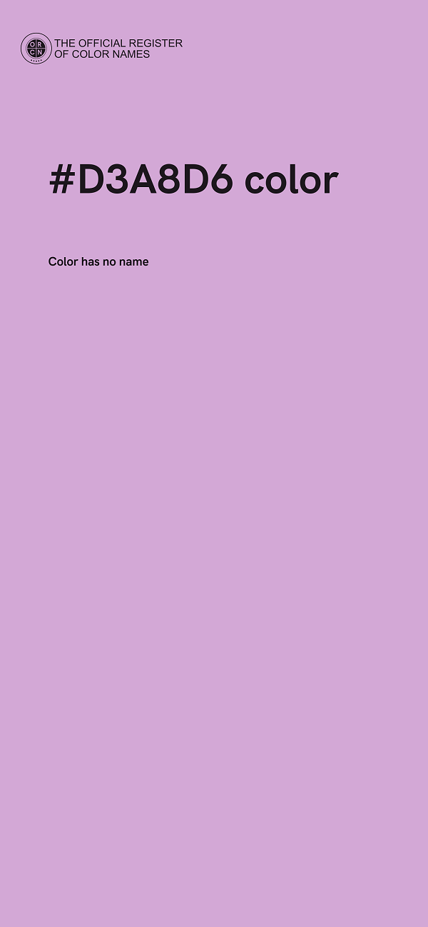 #D3A8D6 color image