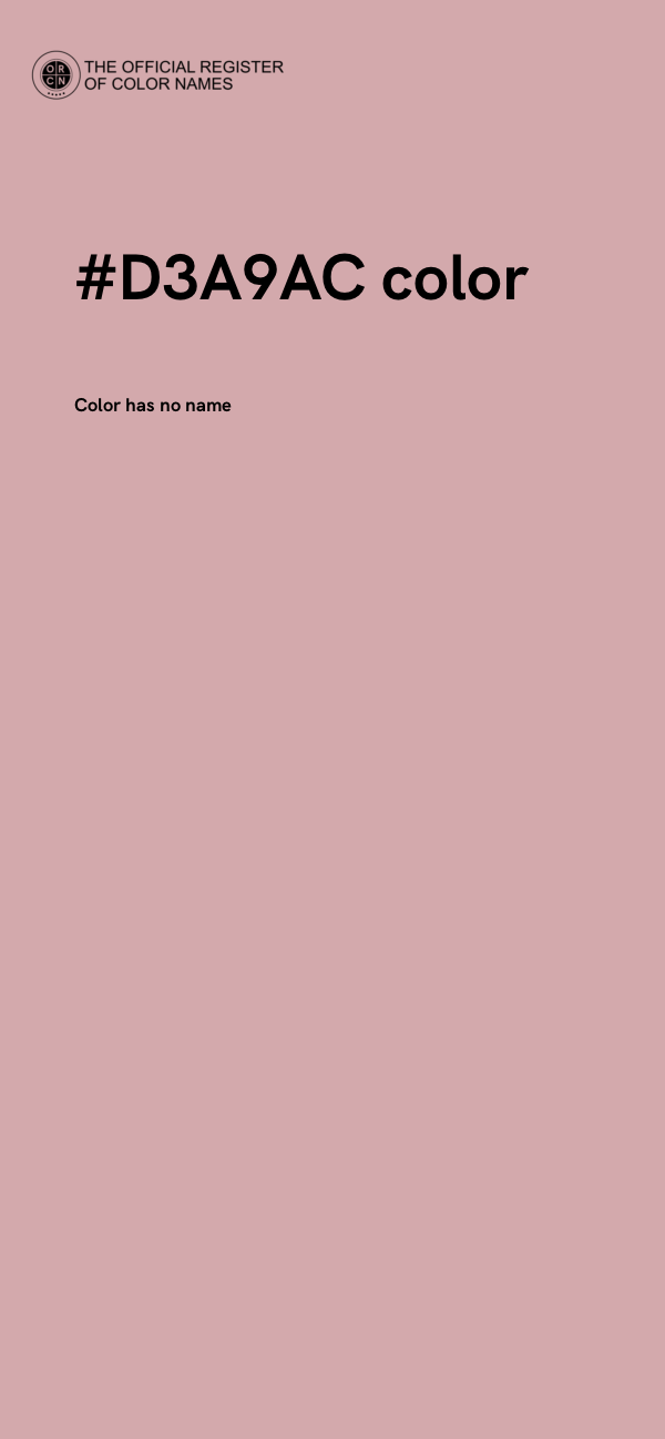 #D3A9AC color image