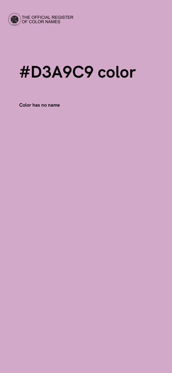 #D3A9C9 color image