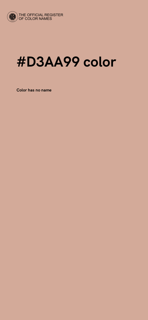 #D3AA99 color image