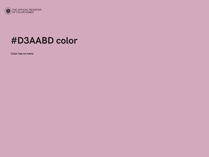#D3AABD color image