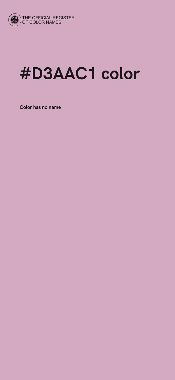 #D3AAC1 color image