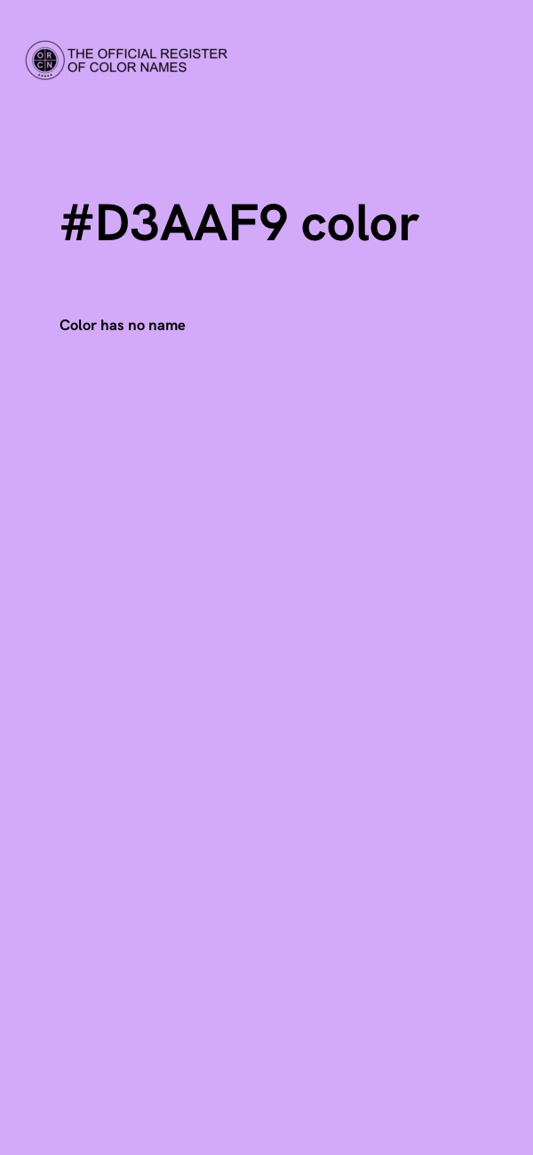#D3AAF9 color image