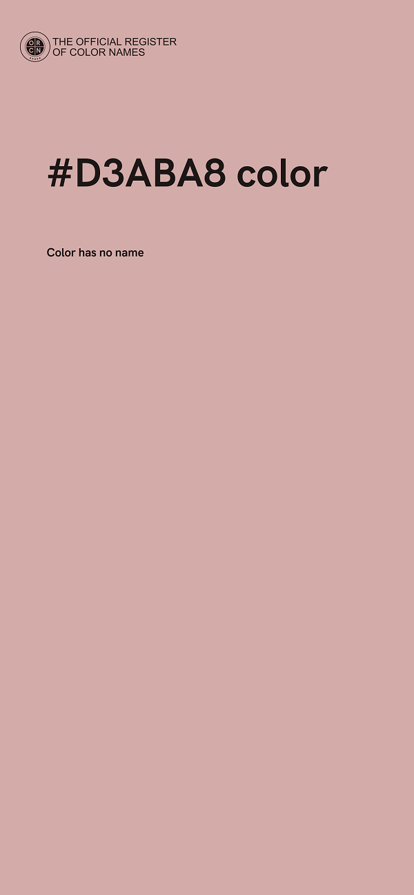#D3ABA8 color image