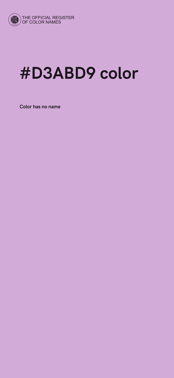 #D3ABD9 color image