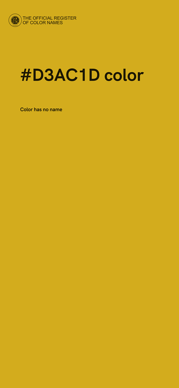 #D3AC1D color image