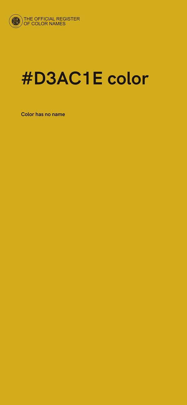 #D3AC1E color image