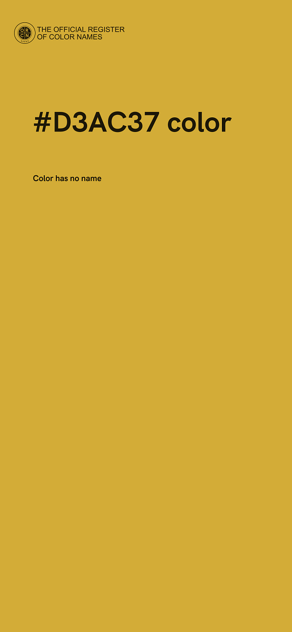 #D3AC37 color image
