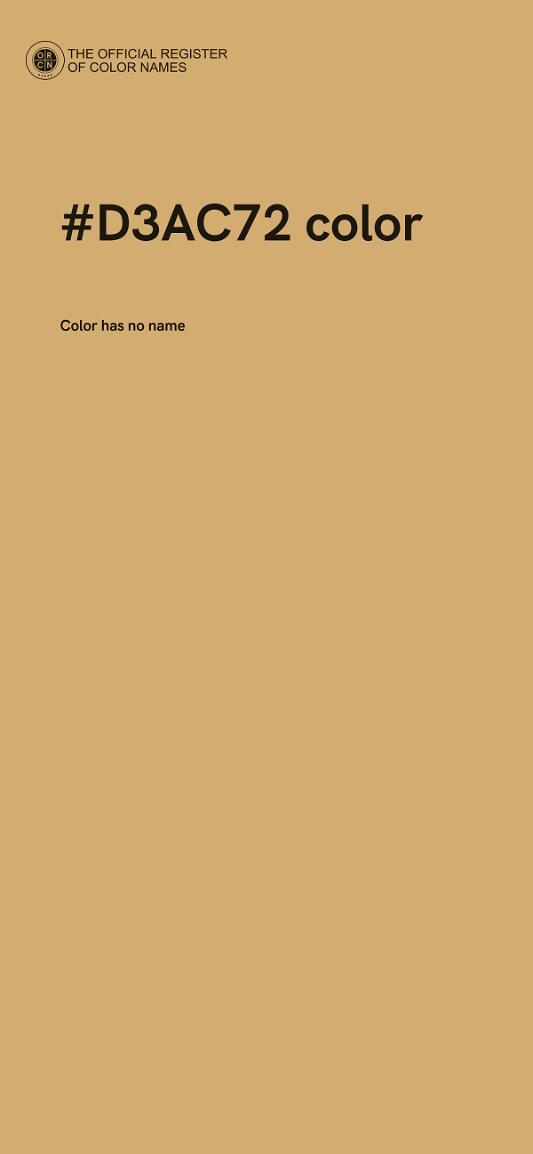 #D3AC72 color image