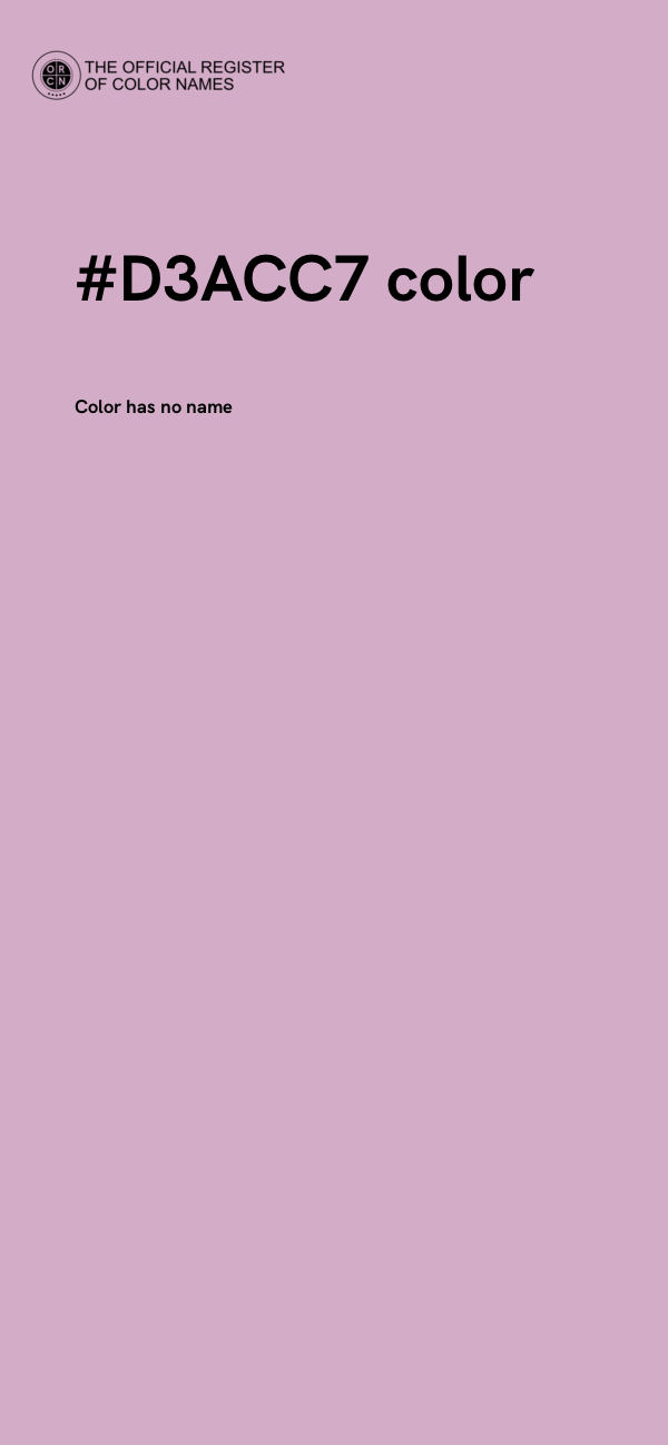 #D3ACC7 color image