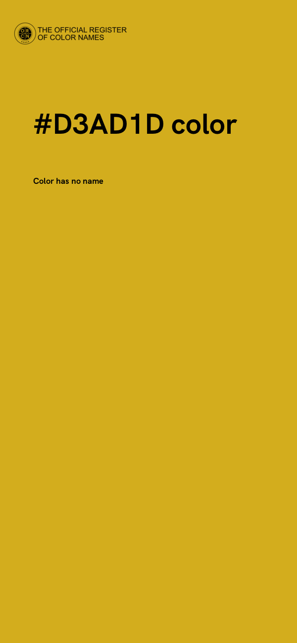 #D3AD1D color image