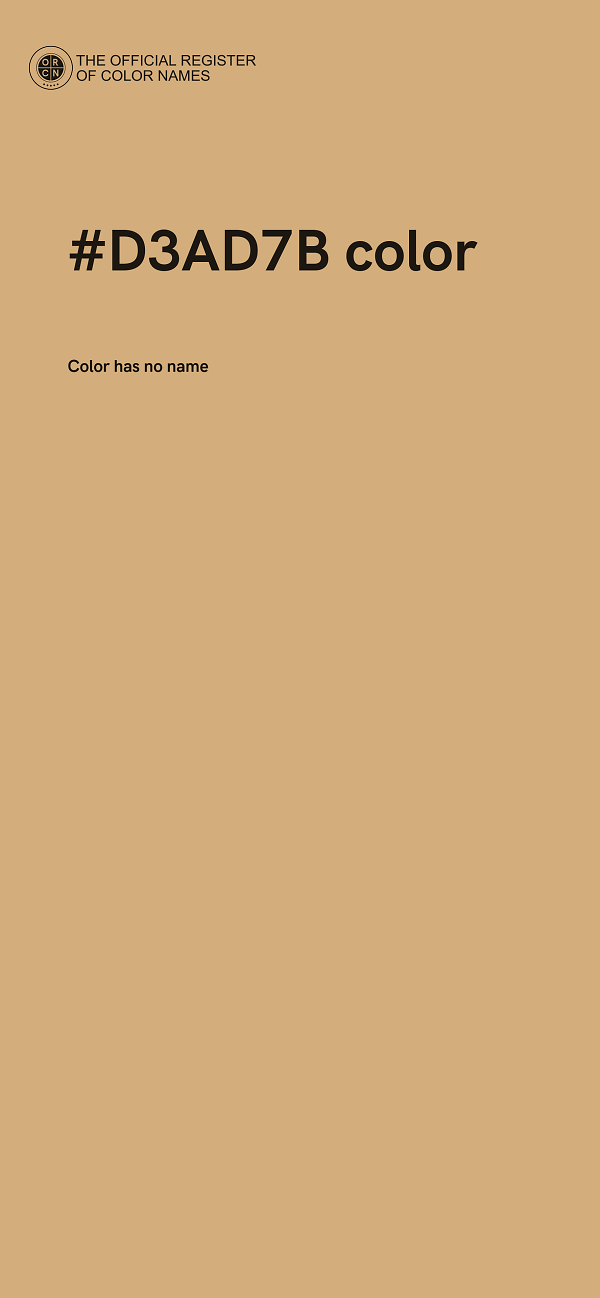 #D3AD7B color image
