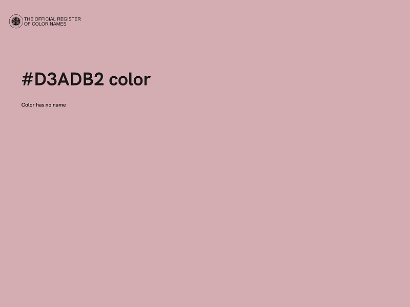 #D3ADB2 color image