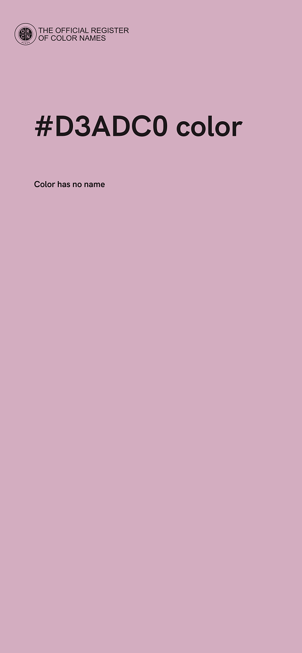 #D3ADC0 color image