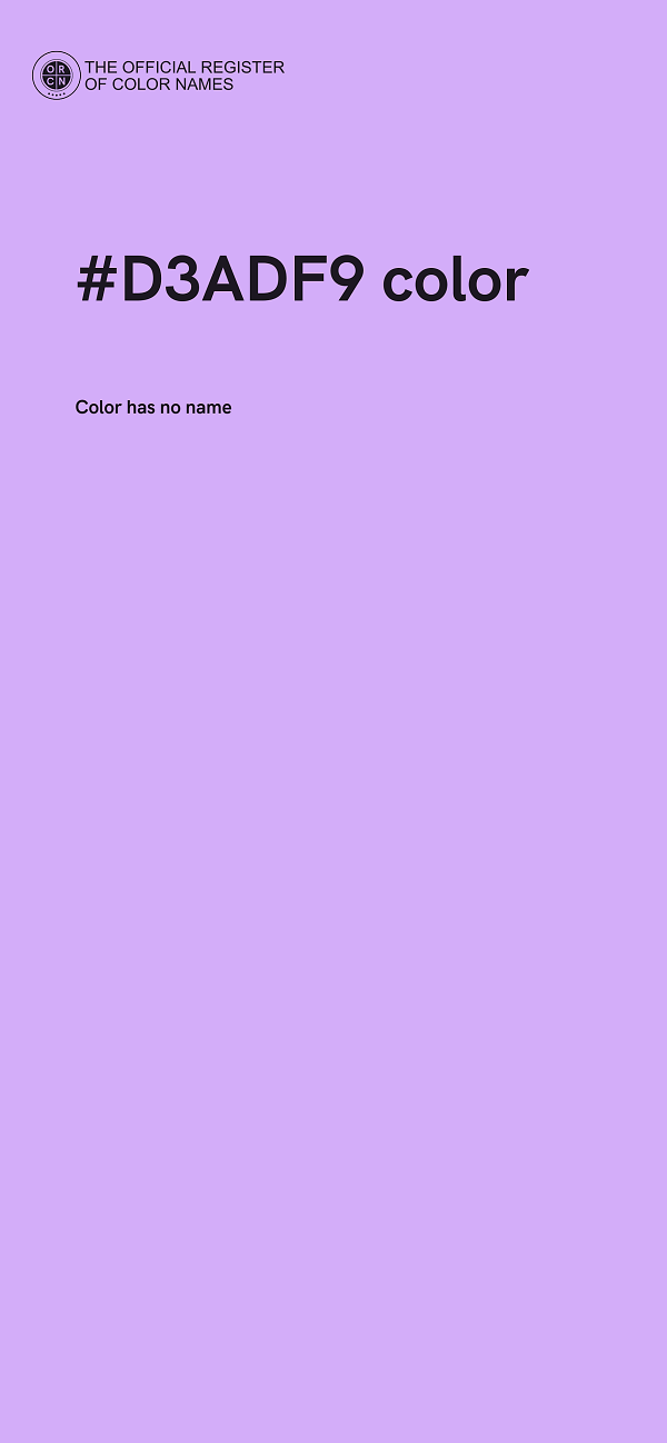 #D3ADF9 color image