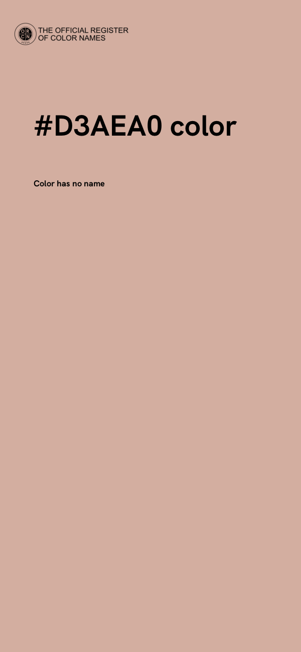 #D3AEA0 color image