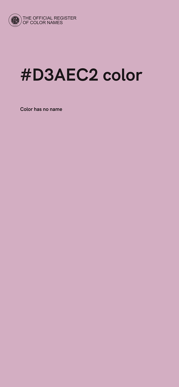 #D3AEC2 color image