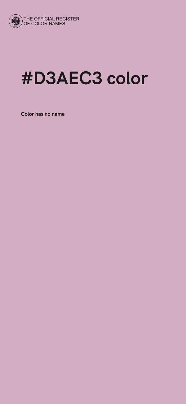 #D3AEC3 color image