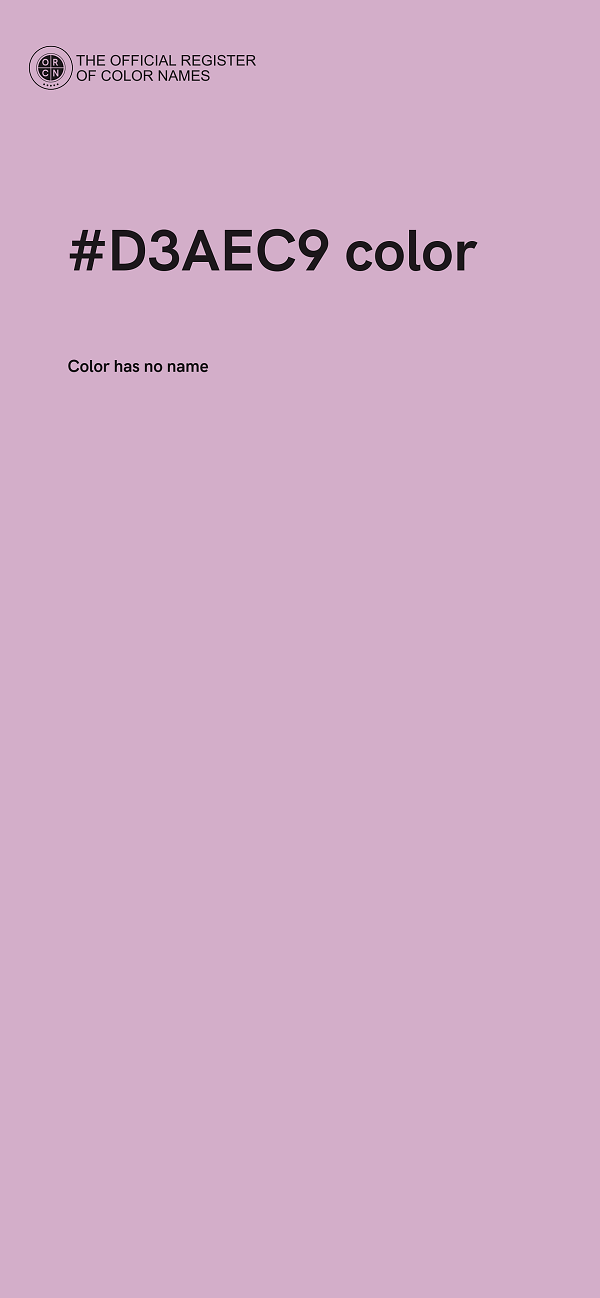 #D3AEC9 color image