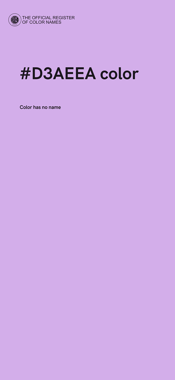 #D3AEEA color image