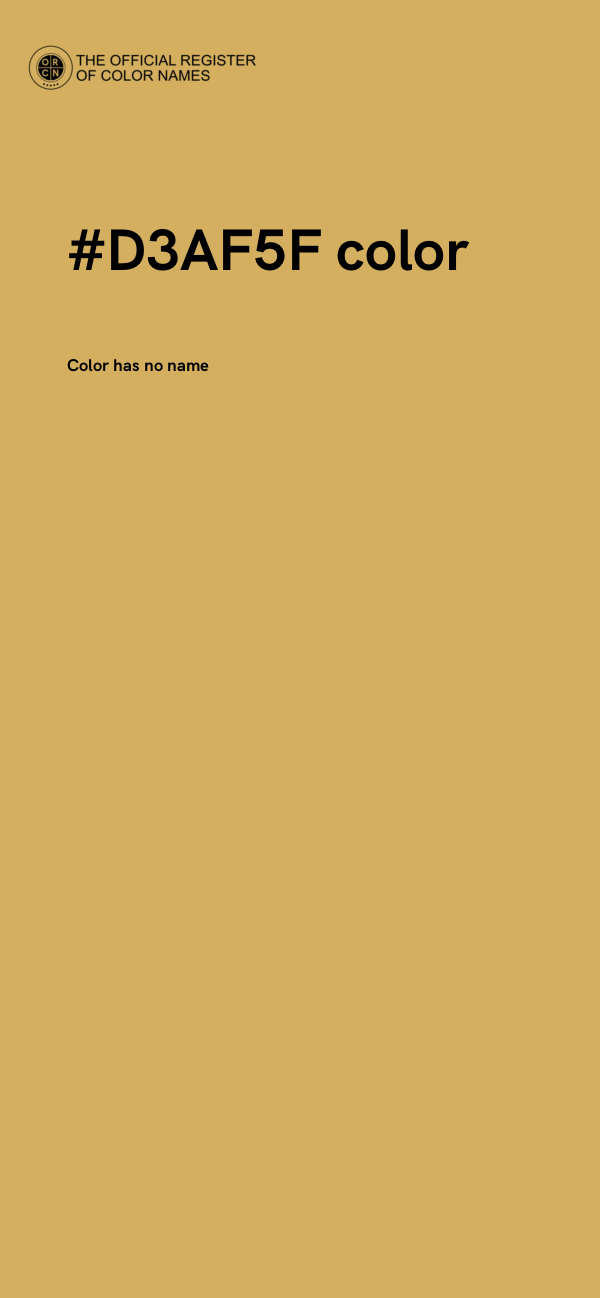 #D3AF5F color image