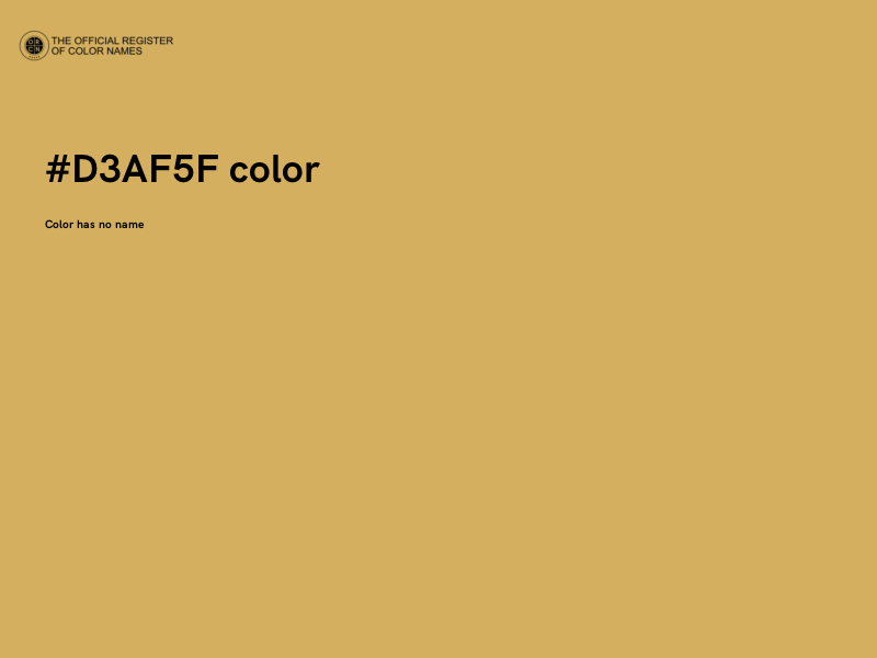 #D3AF5F color image