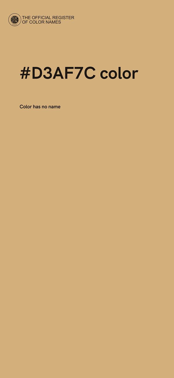 #D3AF7C color image