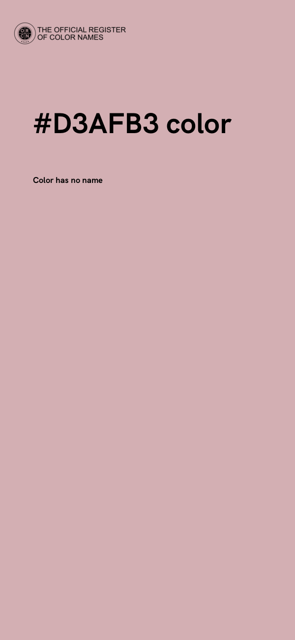 #D3AFB3 color image