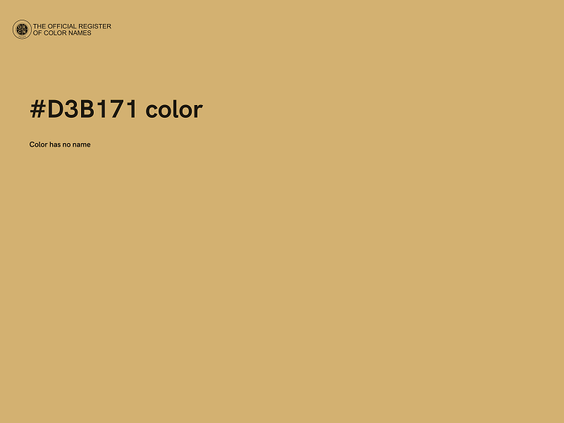 #D3B171 color image