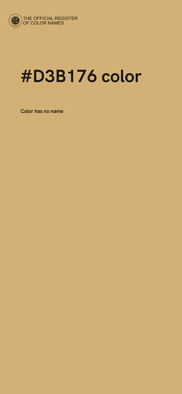 #D3B176 color image