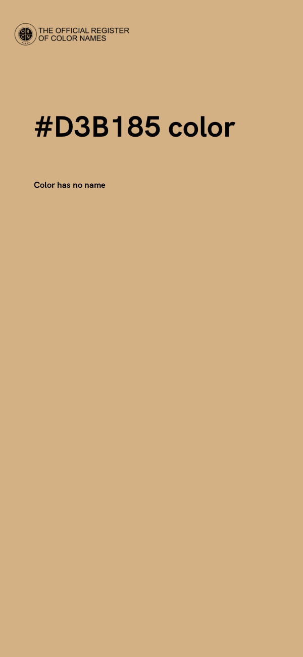 #D3B185 color image