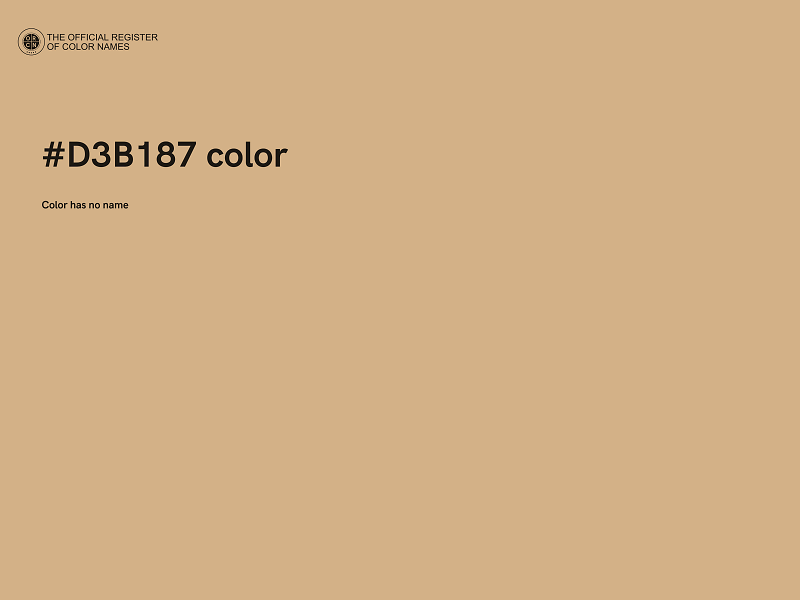 #D3B187 color image