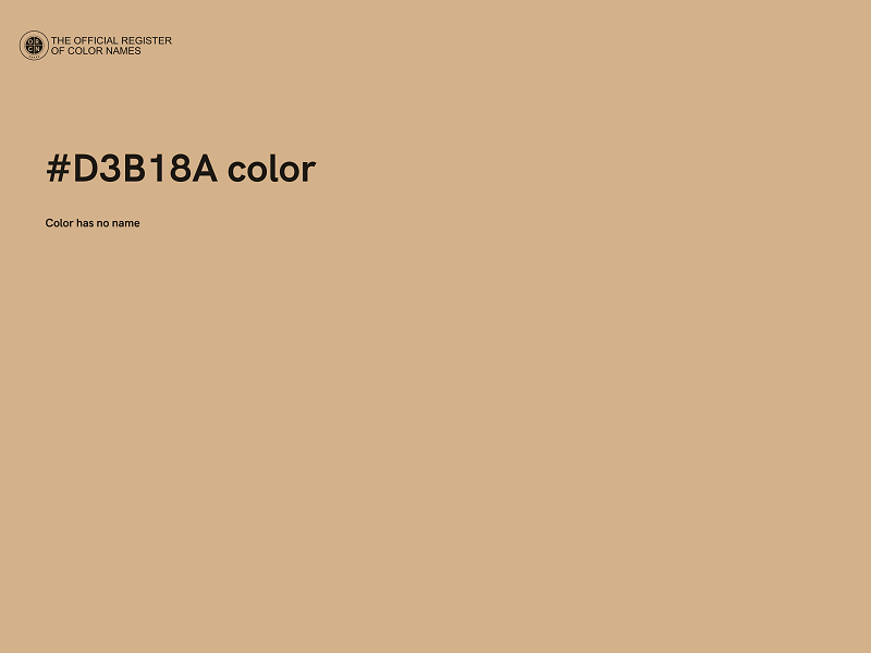 #D3B18A color image