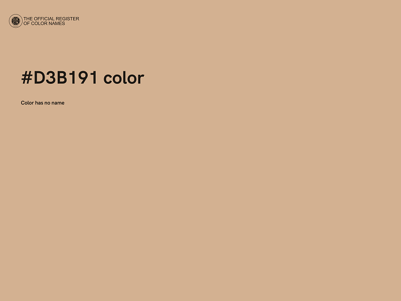 #D3B191 color image