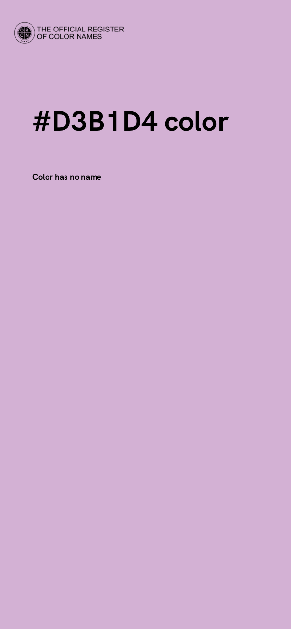 #D3B1D4 color image