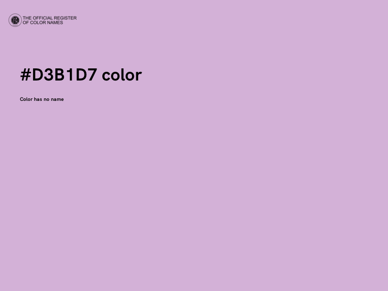 #D3B1D7 color image