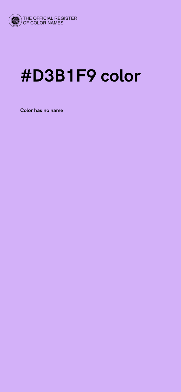 #D3B1F9 color image