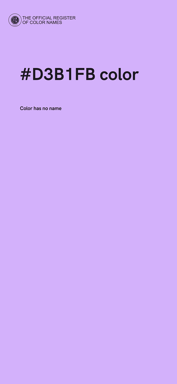 #D3B1FB color image