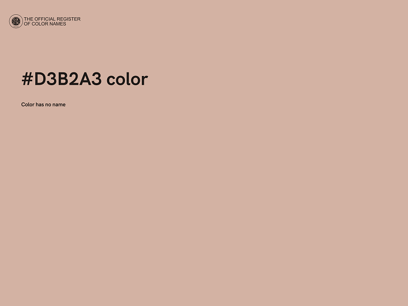 #D3B2A3 color image