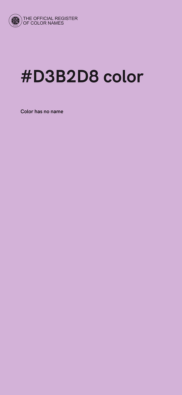 #D3B2D8 color image