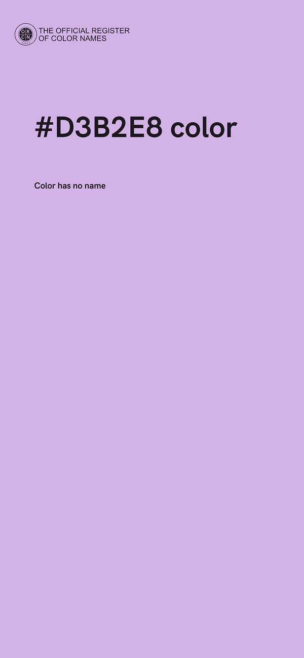 #D3B2E8 color image