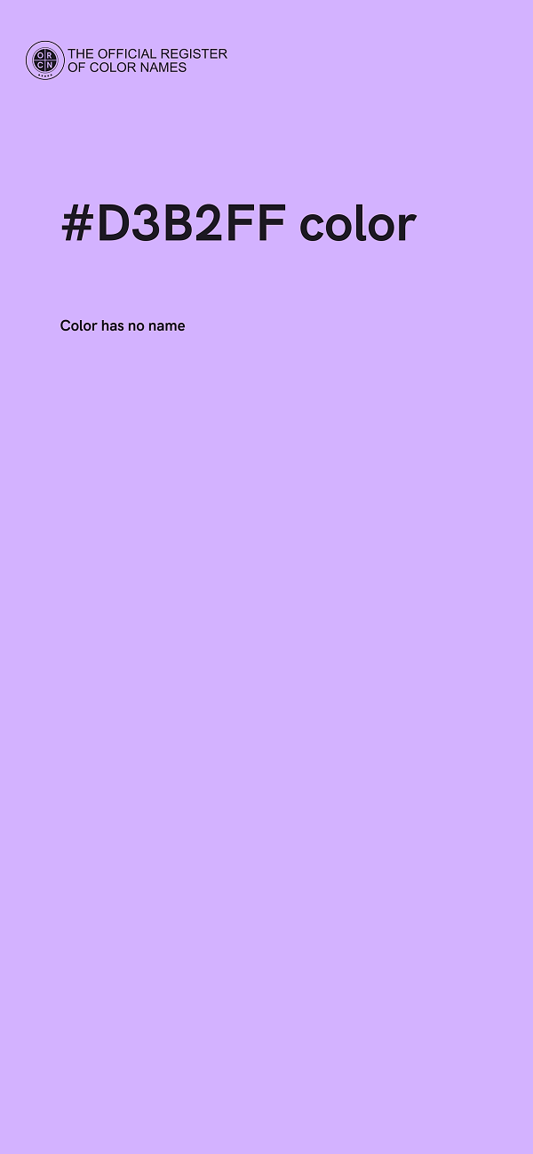 #D3B2FF color image