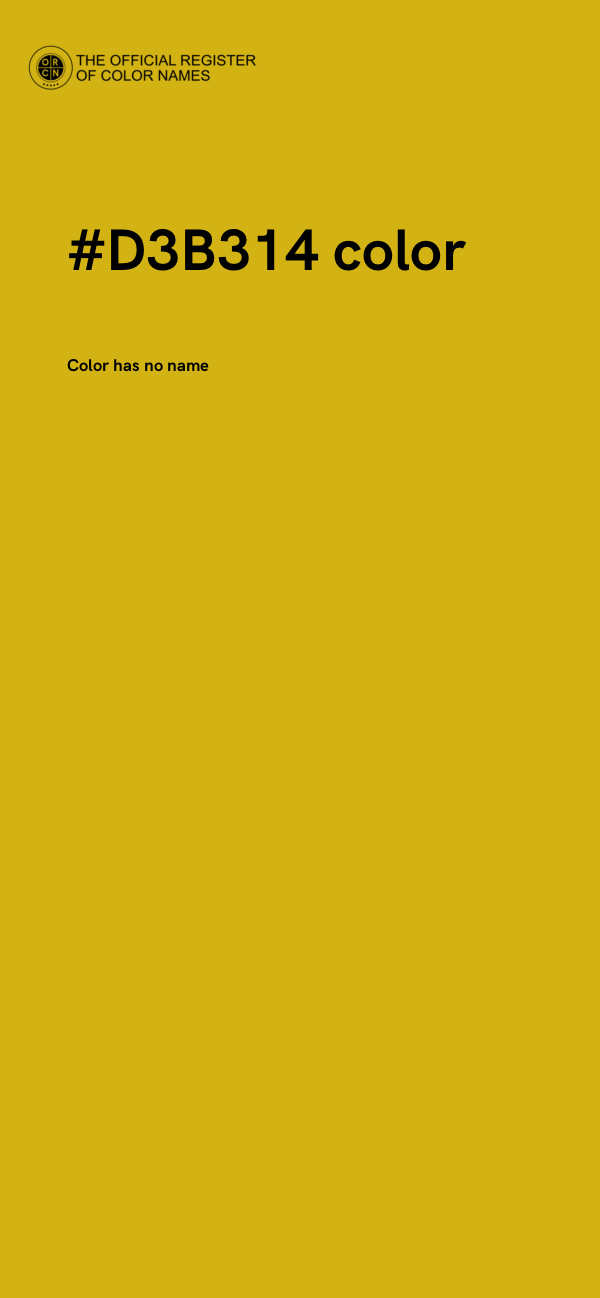 #D3B314 color image
