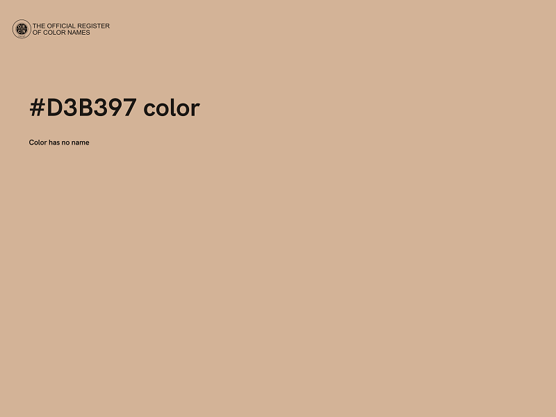 #D3B397 color image