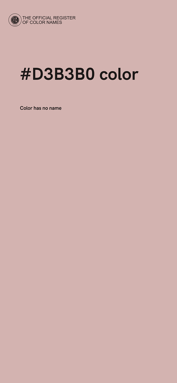 #D3B3B0 color image