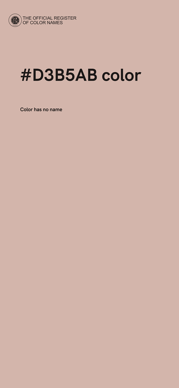 #D3B5AB color image
