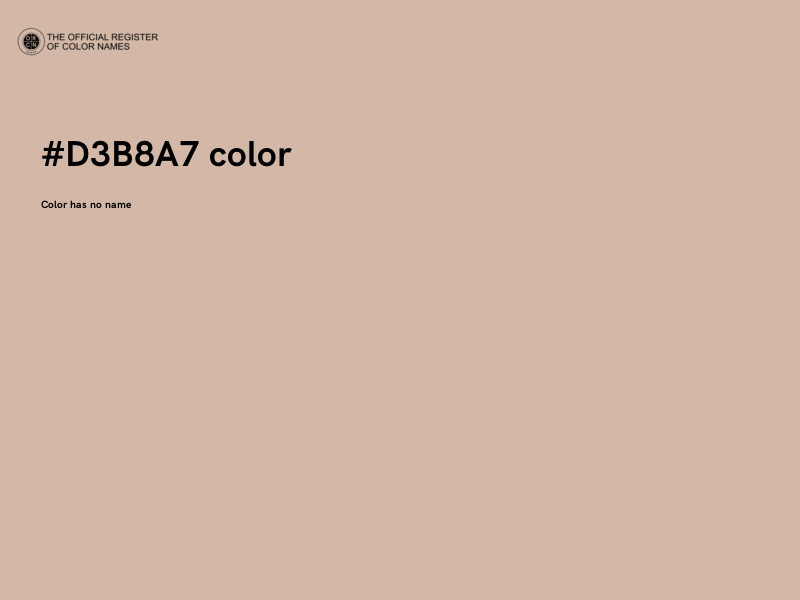 #D3B8A7 color image